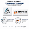 Adesivo Impresso Personalizado PVC Branco - CÁLCULO ON-LINE